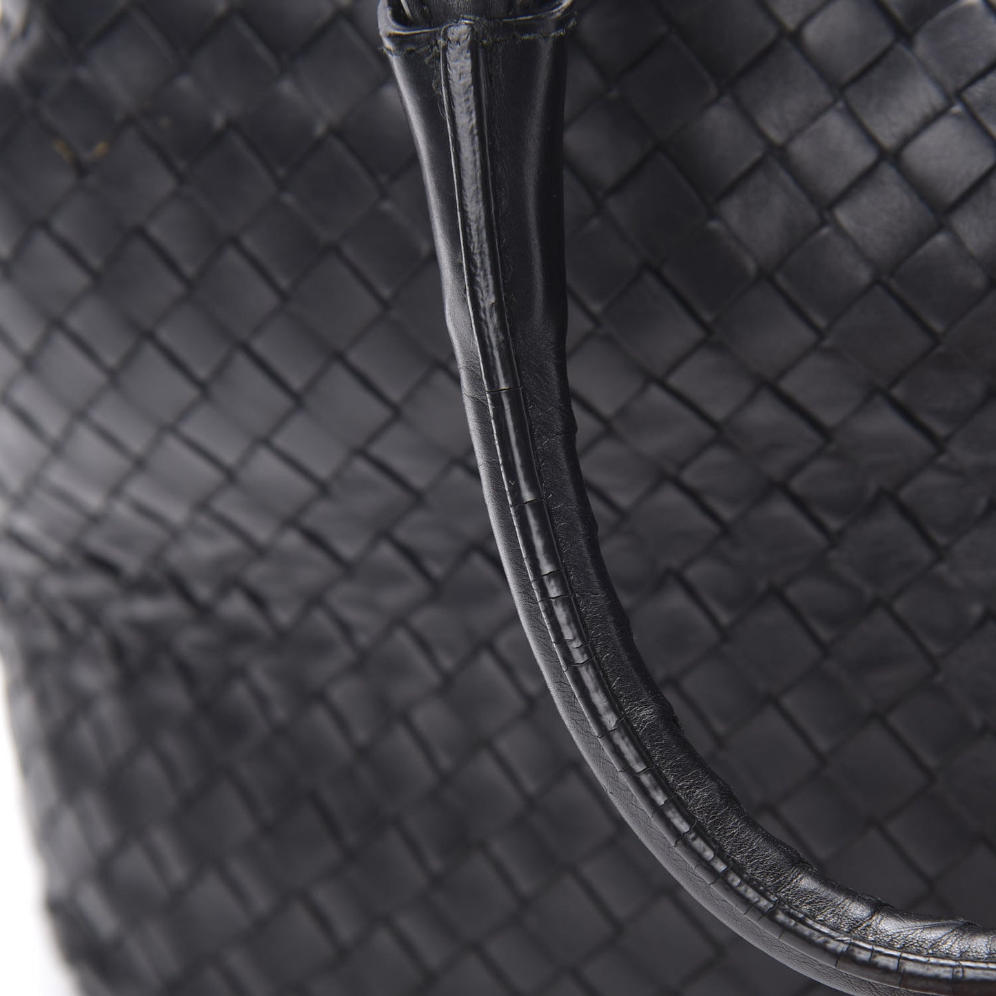 Nappa Intrecciato Medium Roma Tote Black