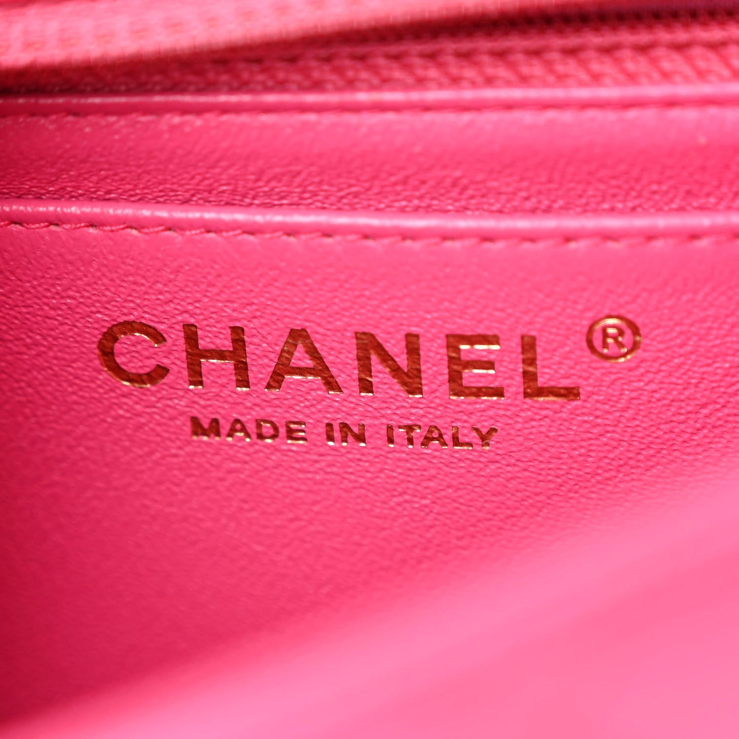 Lambskin Quilted Mini Square Flap Pink