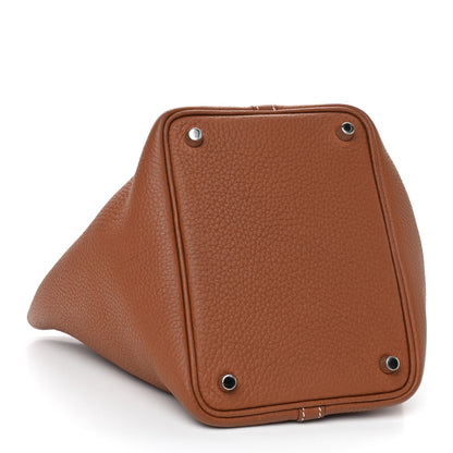 Hermes Taurillon Clemence Picotin Lock 18 PM Gold 3 of 4