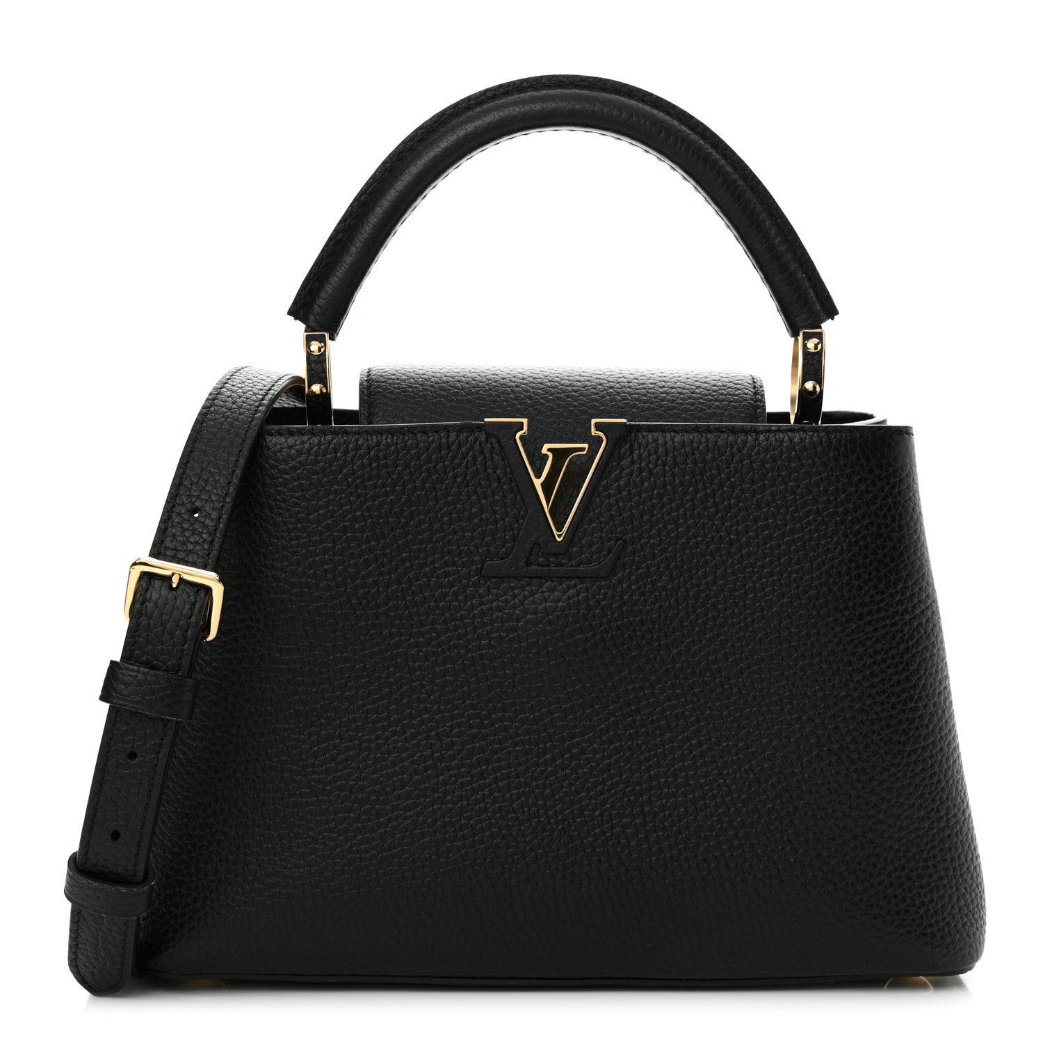 Louis Vuitton Taurillon Capucines BB Black 1 of 10