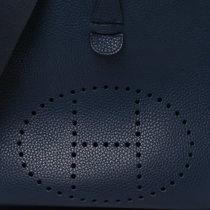 Hermes Taurillon Clemence EVELYNE III Bleu Ocean 9 of 12