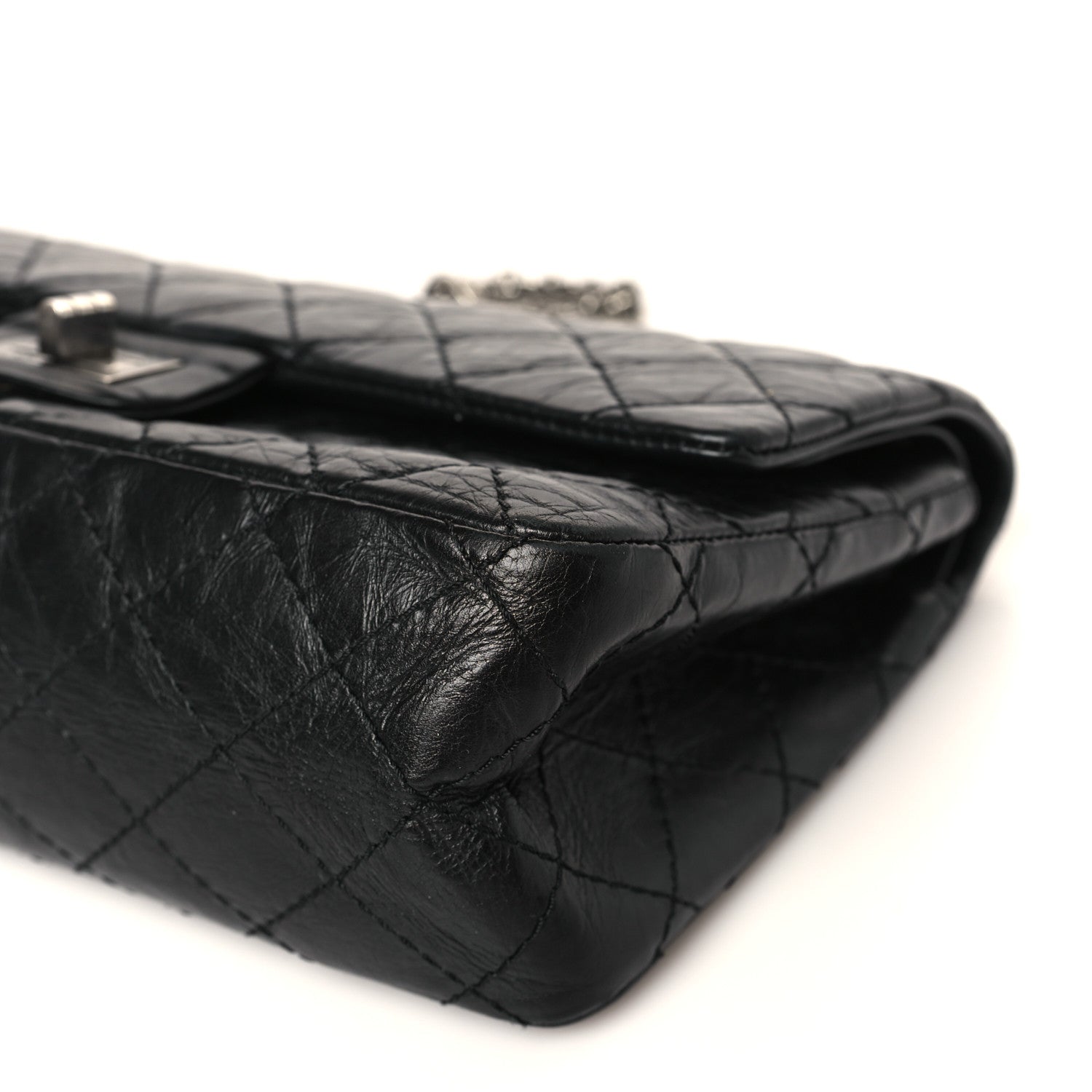 Chanel Aged Calfskin Quilted 2.55 Reissue 225 Flap Black 9 of 9