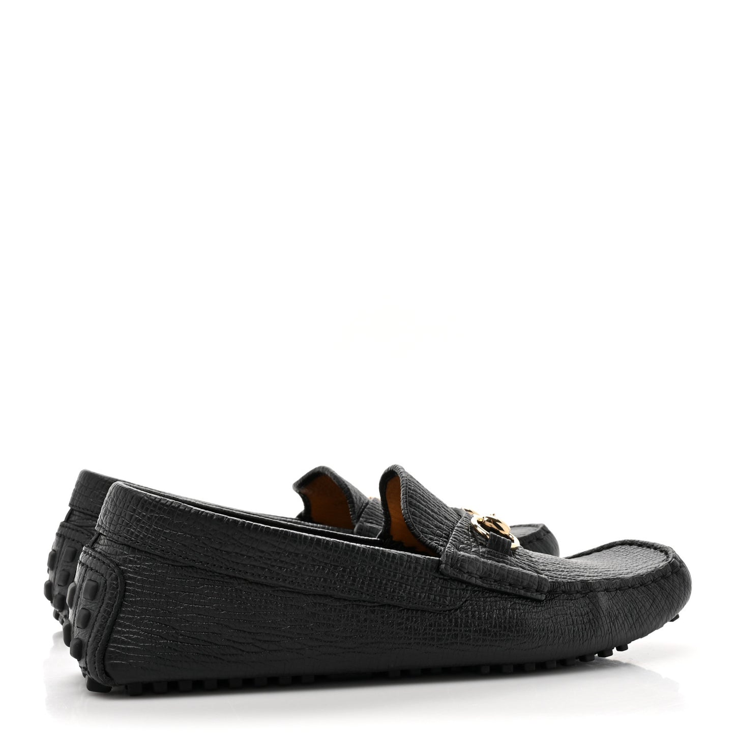 Calfskin Mens Horsebit Alcapulco Moccasins 8 Black