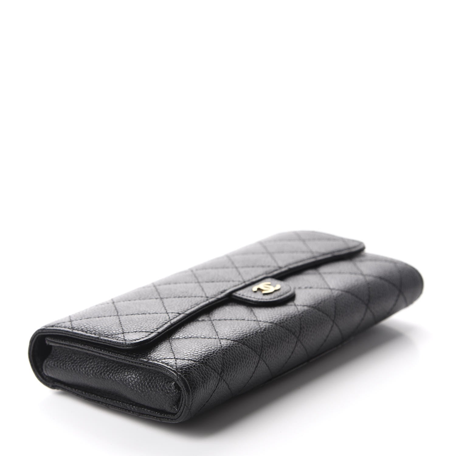 Chanel Caviar Quilted Travel Wallet Black 4 of 8