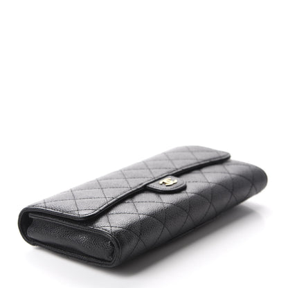 Chanel Caviar Quilted Travel Wallet Black 4 of 8