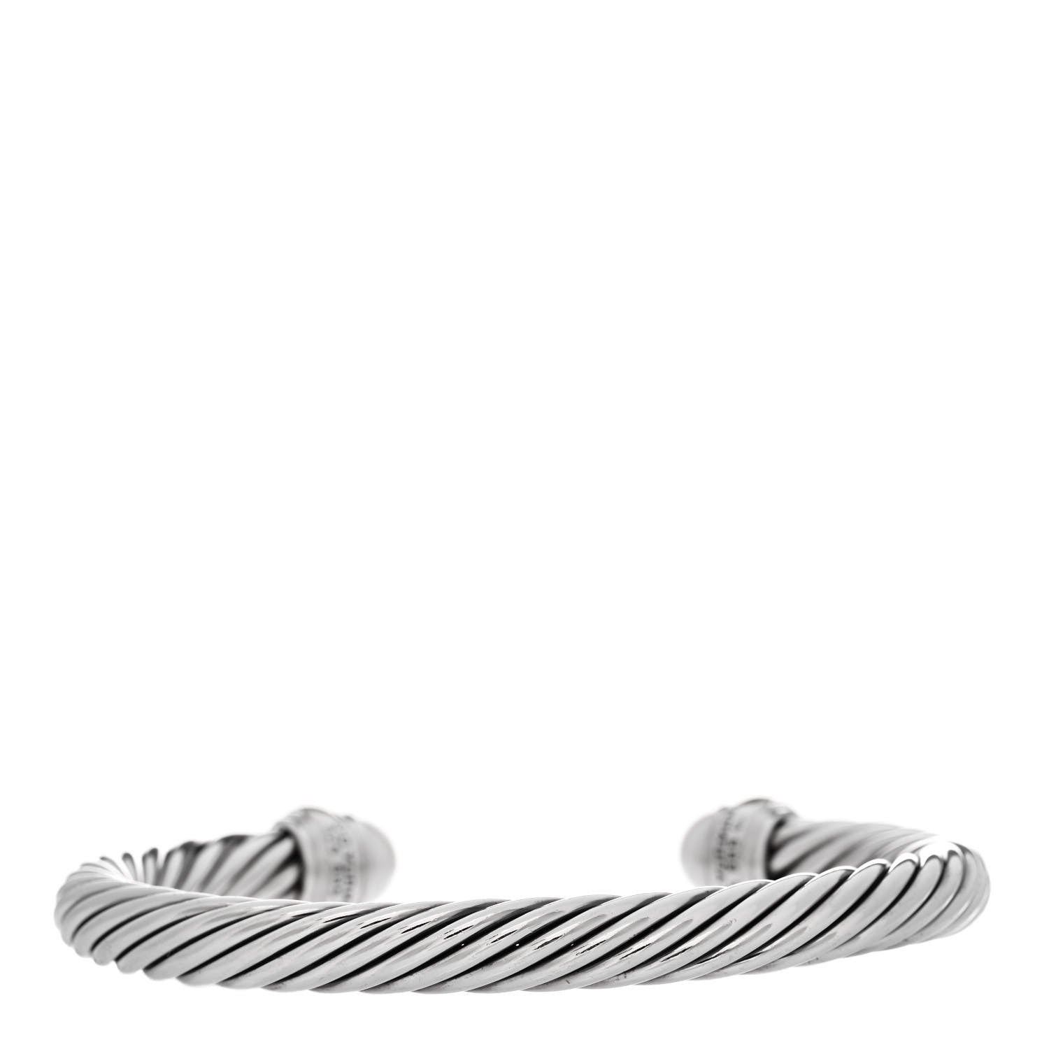 David Yurman Sterling Silver 14K Yellow Gold Pearl 7mm Cable Classics Bracelet 2 of 3