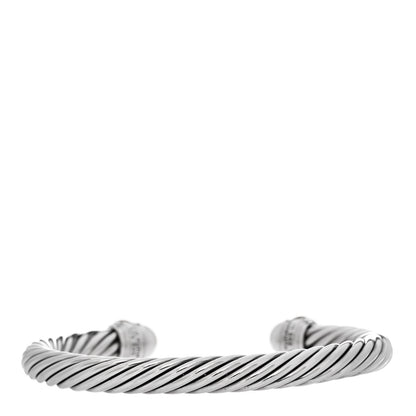 David Yurman Sterling Silver 14K Yellow Gold Pearl 7mm Cable Classics Bracelet 2 of 3