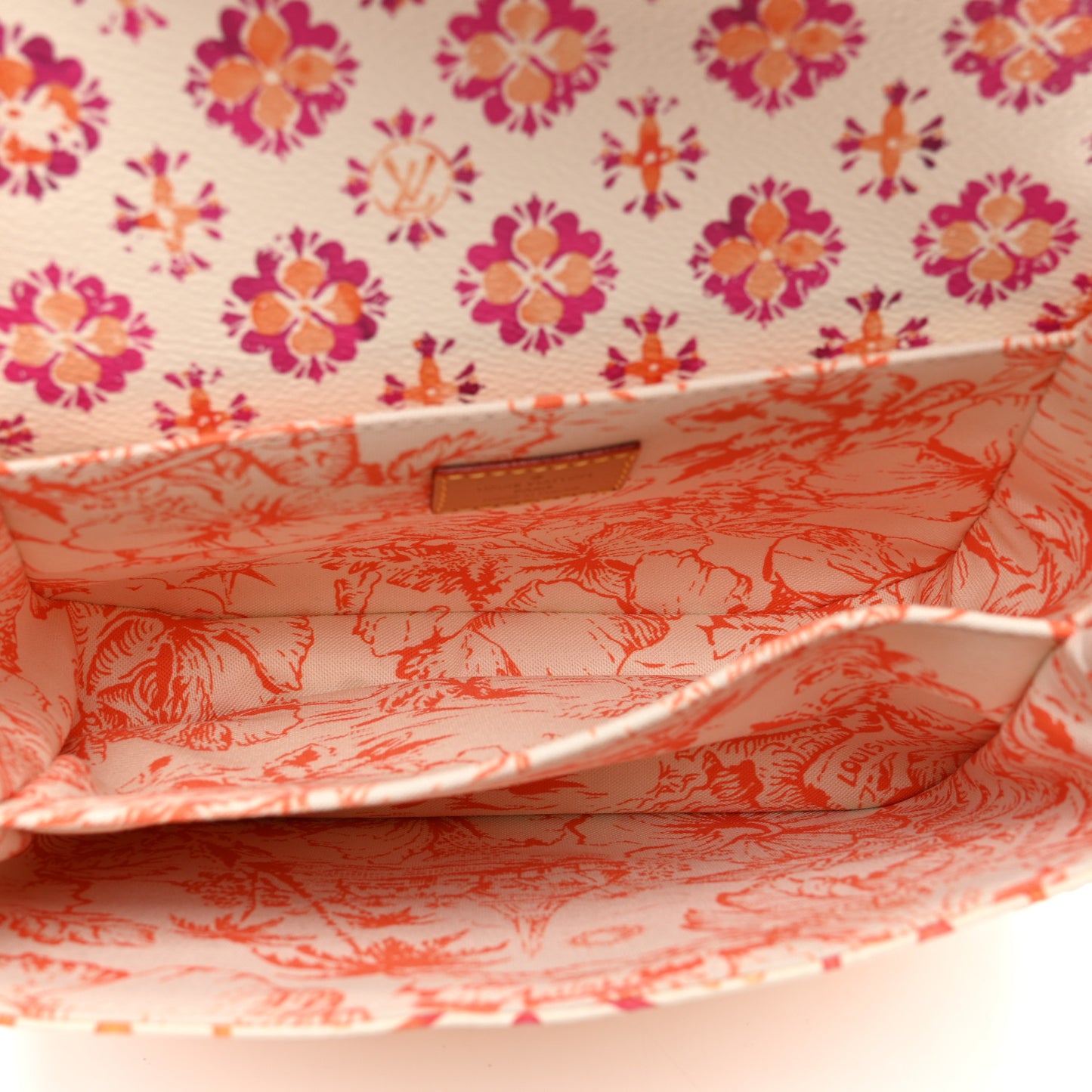 Monogram Tiles By The Pool Pochette Metis MM Coral