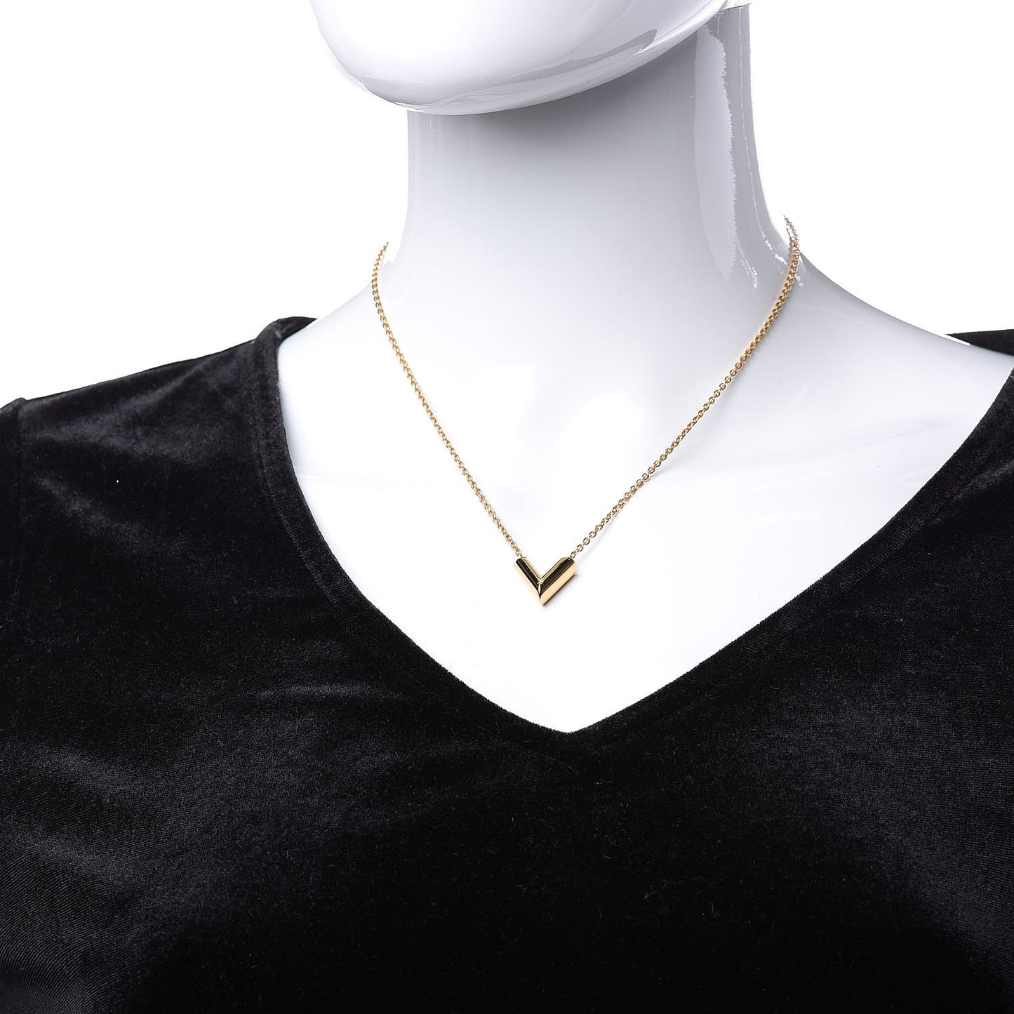 Essential V Necklace Gold