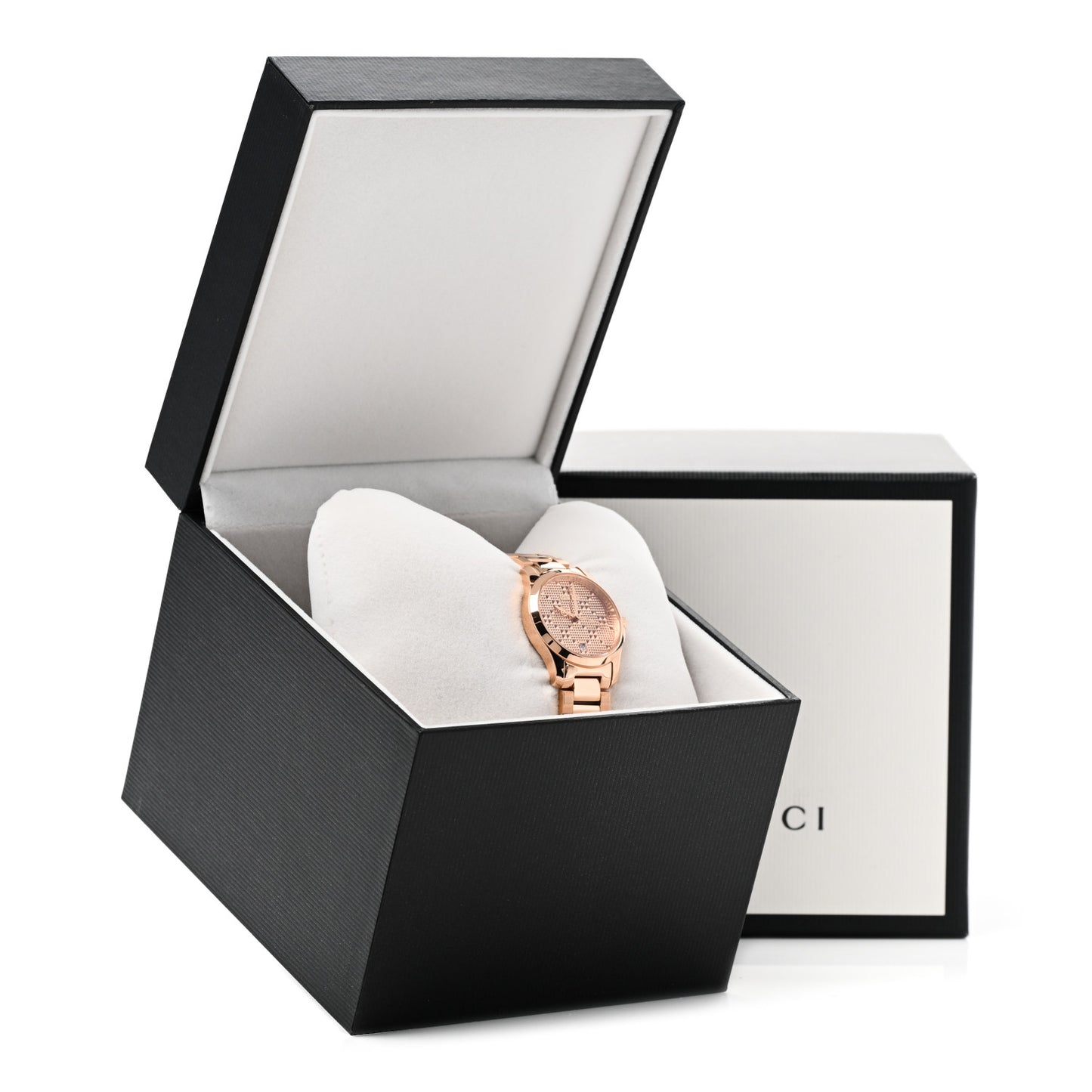 Stainless Steel 27mm G-Timeless Diamante Quartz Watch Rose