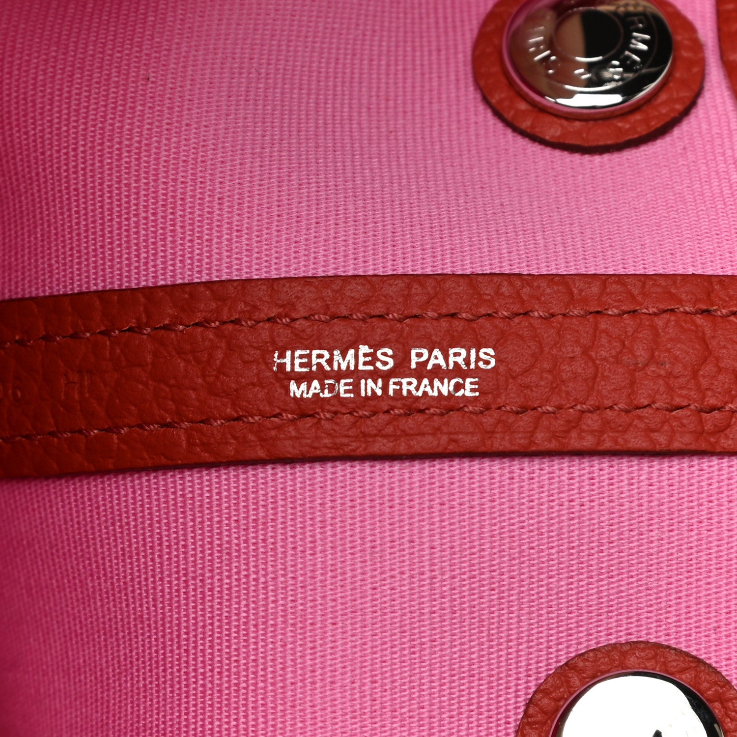 Hermes Toile Militaire Vache Country Garden Party Tote 30 Bubblegum Rouge Duchesse 6 of 11