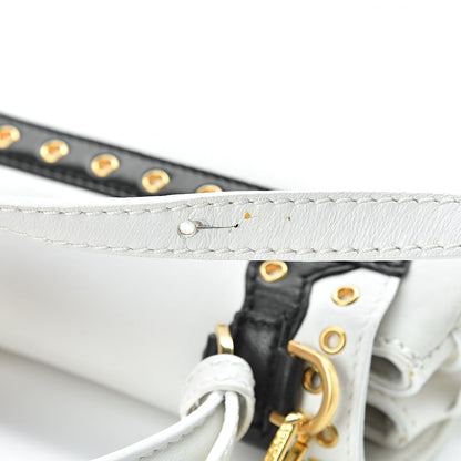 Versace Calfskin Vanitas Crossbody Bag White 21 of 21