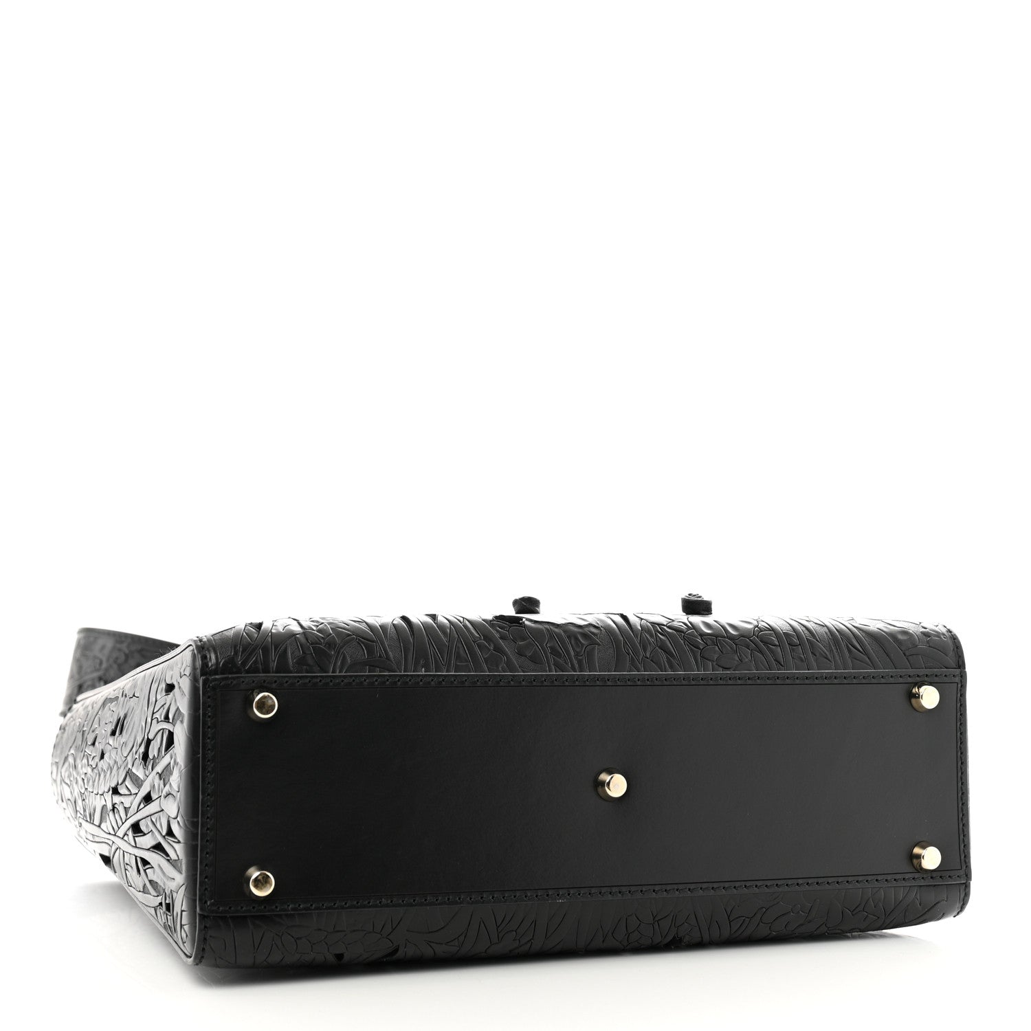 Christian Dior Calfskin Laser Cut Large Lady Dior Black 4 of 10