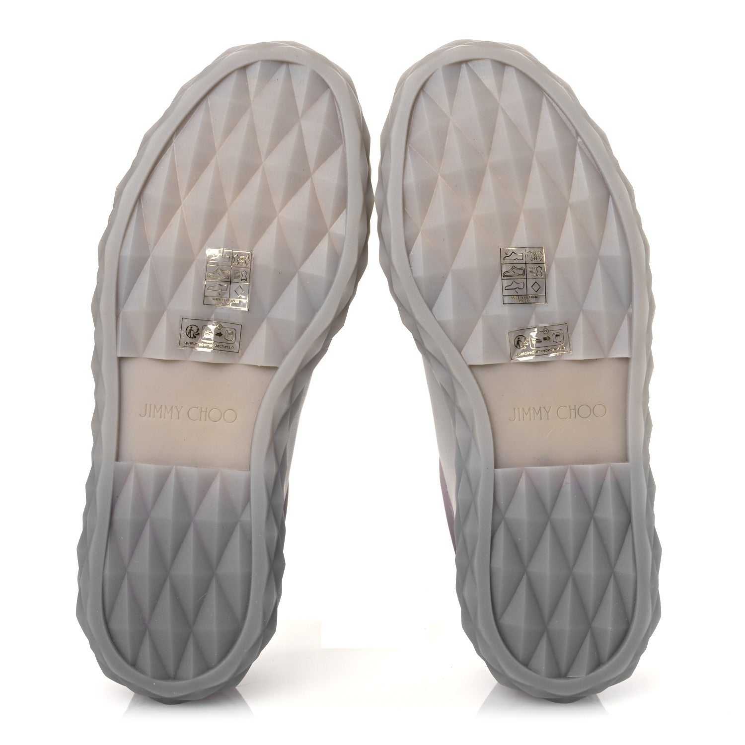 Jimmy Choo Nappa Diamond Maxi F II Platform Sneakers 39.5 Grey 7 of 10