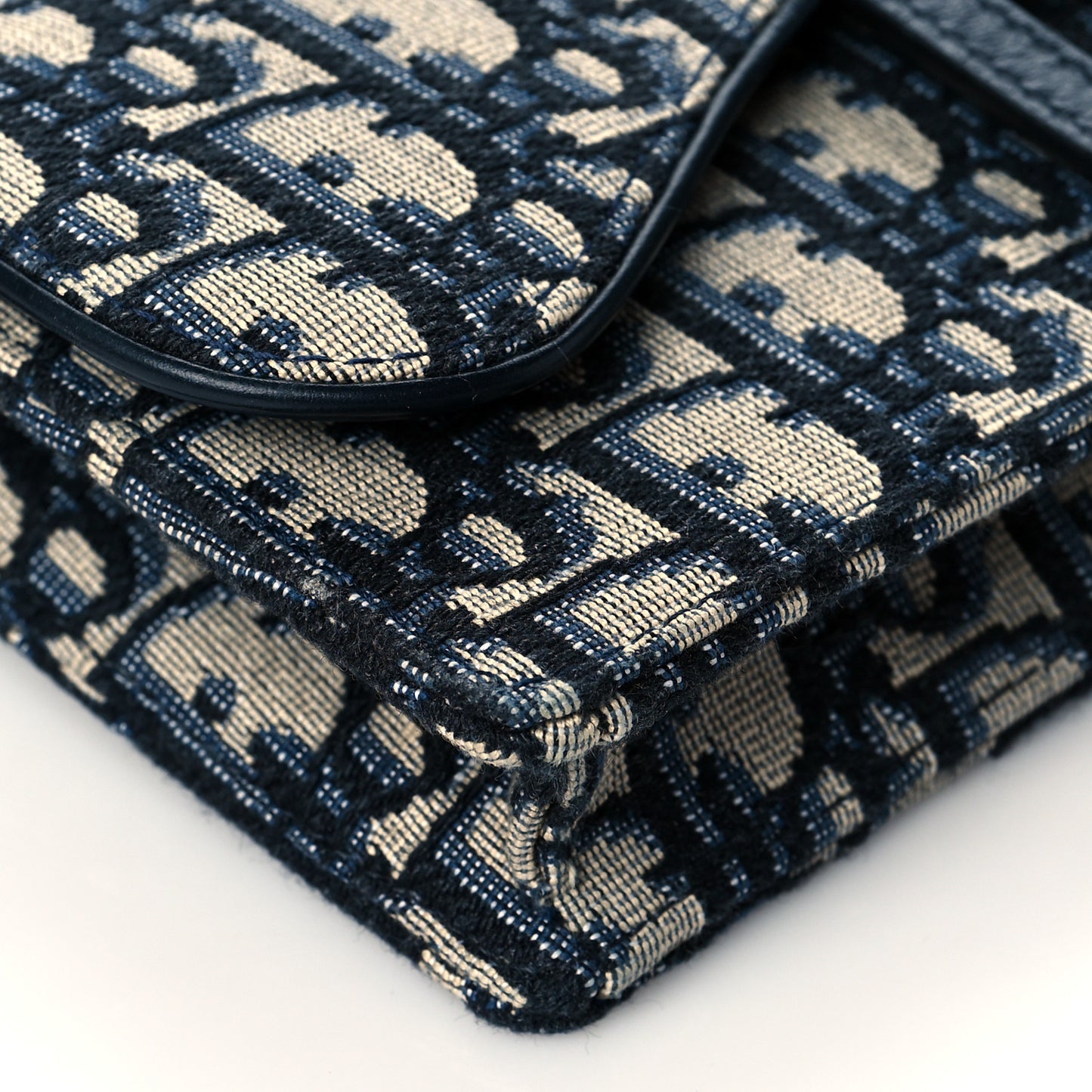 Oblique Saddle Belt Bag Blue