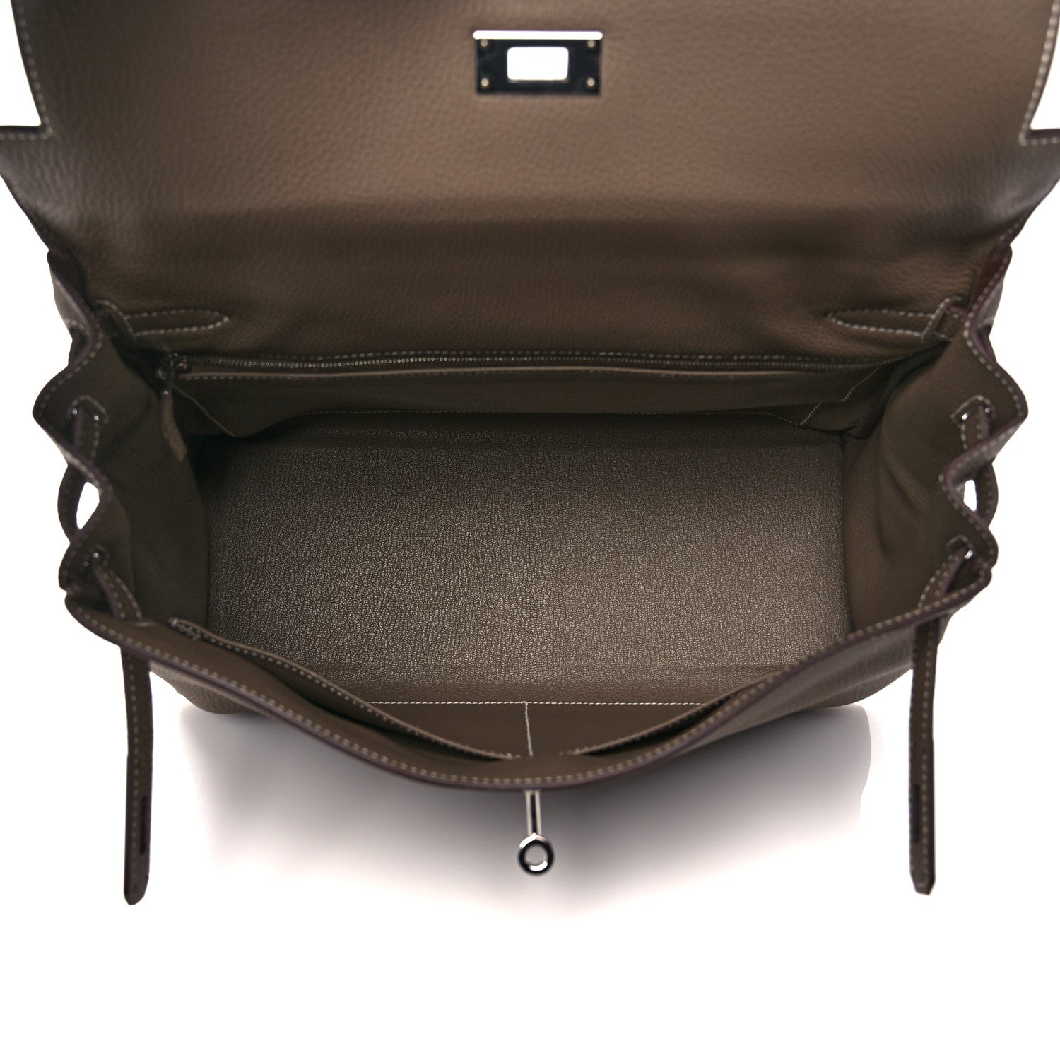 Hermes Togo Kelly Retourne 35 Etoupe 5 of 10