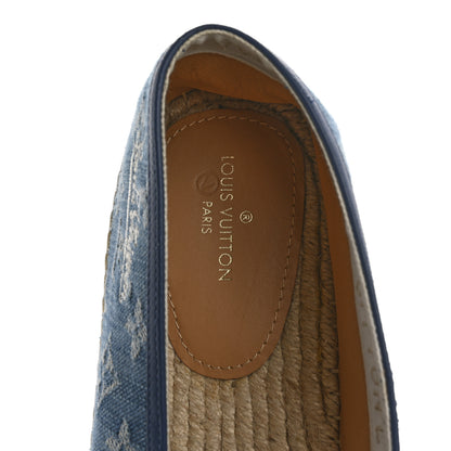 Louis Vuitton Monogram Denim Mens Bidart Espadrilles 9.5 Blue 7 of 11