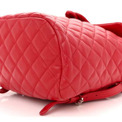 Chanel Lambskin Quilted Small Urban Spirit Backpack Red 9 of 10