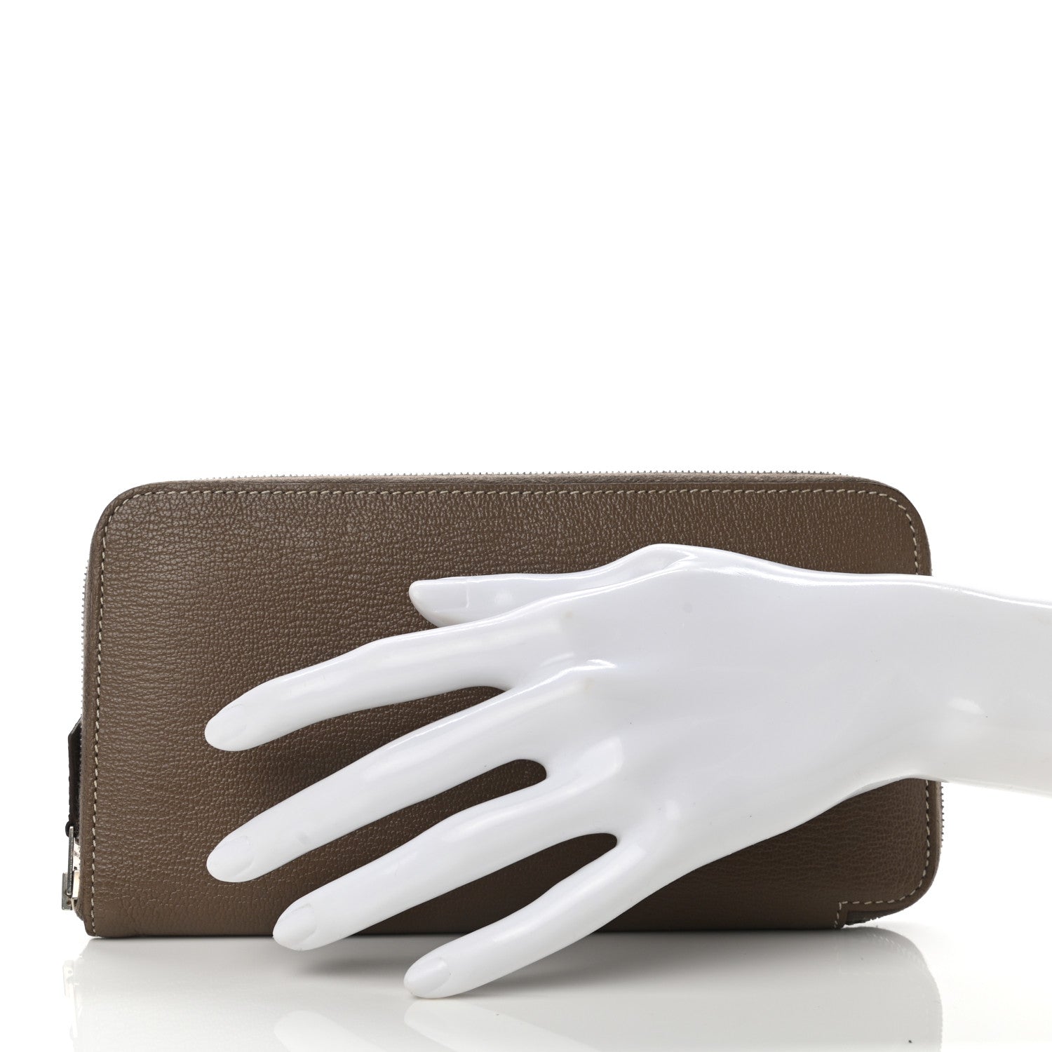 Hermes Chevre Mysore Azap Wallet Etoupe 2 of 7