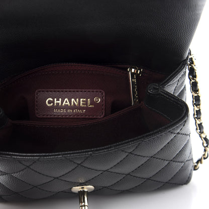Chanel Caviar Quilted Extra Mini Coco Handle Flap Black 6 of 10