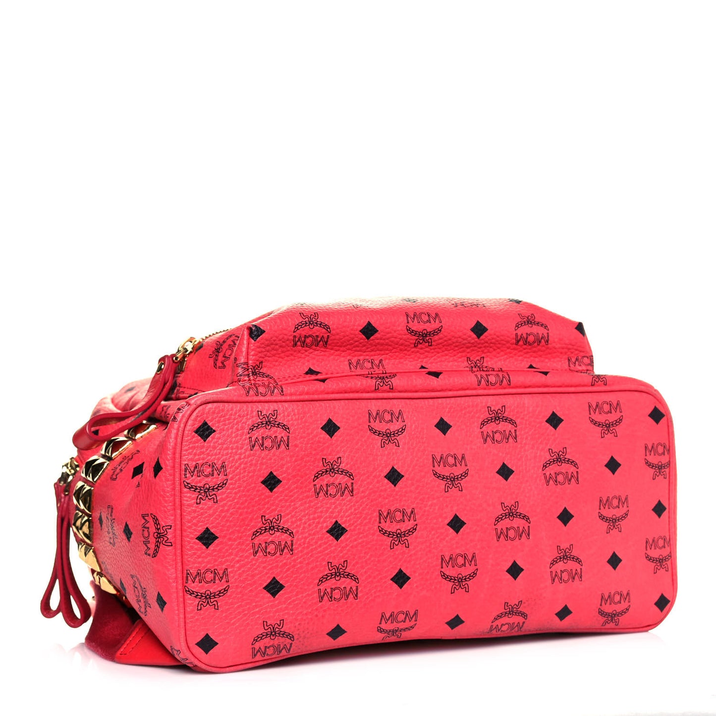 Visetos Medium Side Studs Stark Backpack Corail