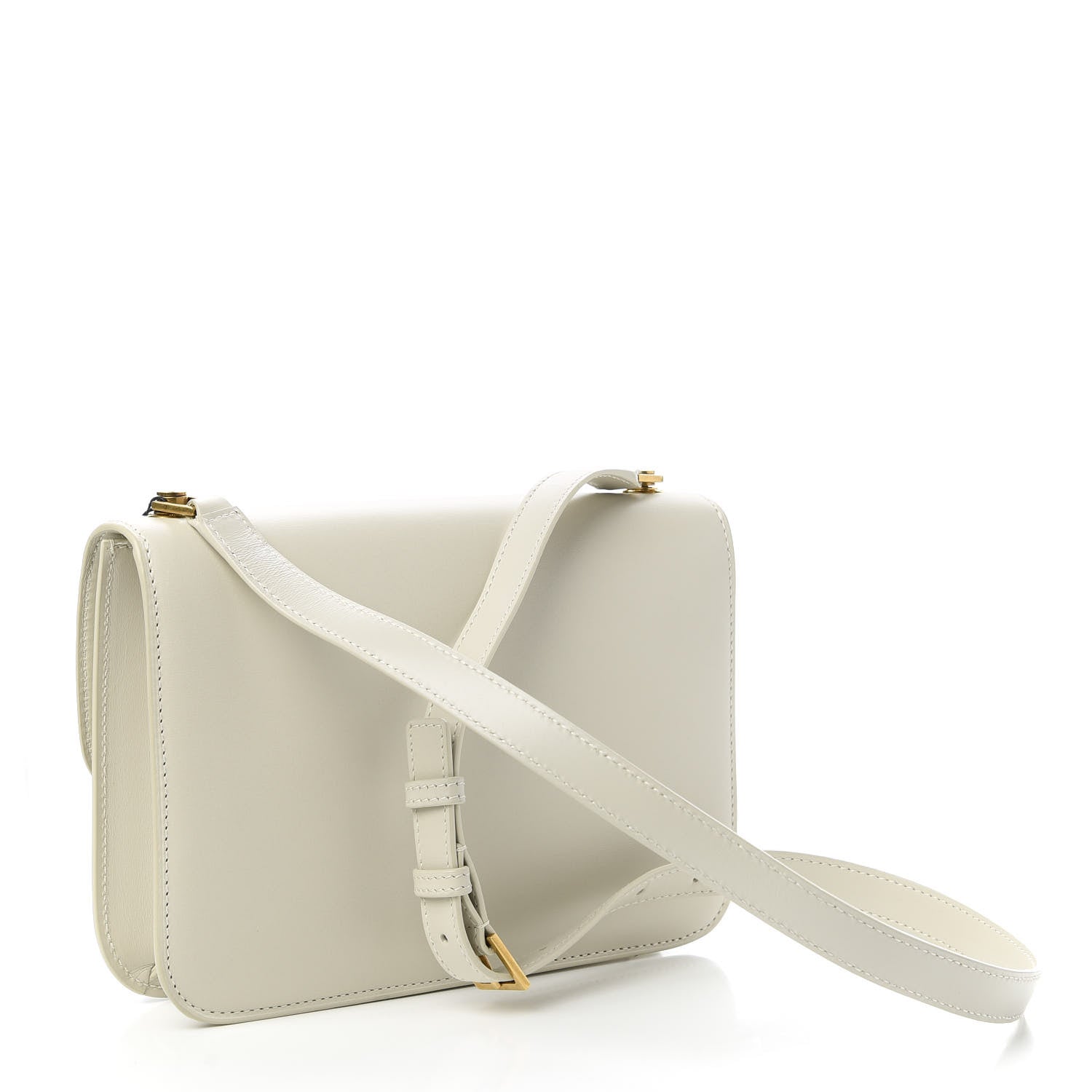 Saint Laurent Smooth Calfskin Carre Satchel Crema Soft 3 of 10