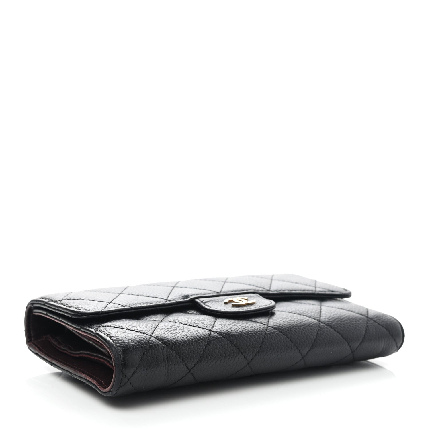 Chanel Caviar Quilted Large Flap Wallet Black 4 of 15