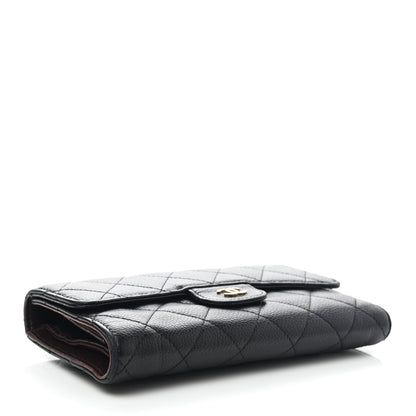 Chanel Caviar Quilted Large Flap Wallet Black 4 of 15