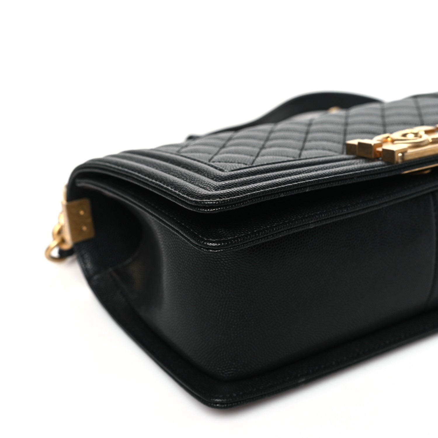 Chanel Caviar Quilted Medium Boy Flap Black 9 of 10