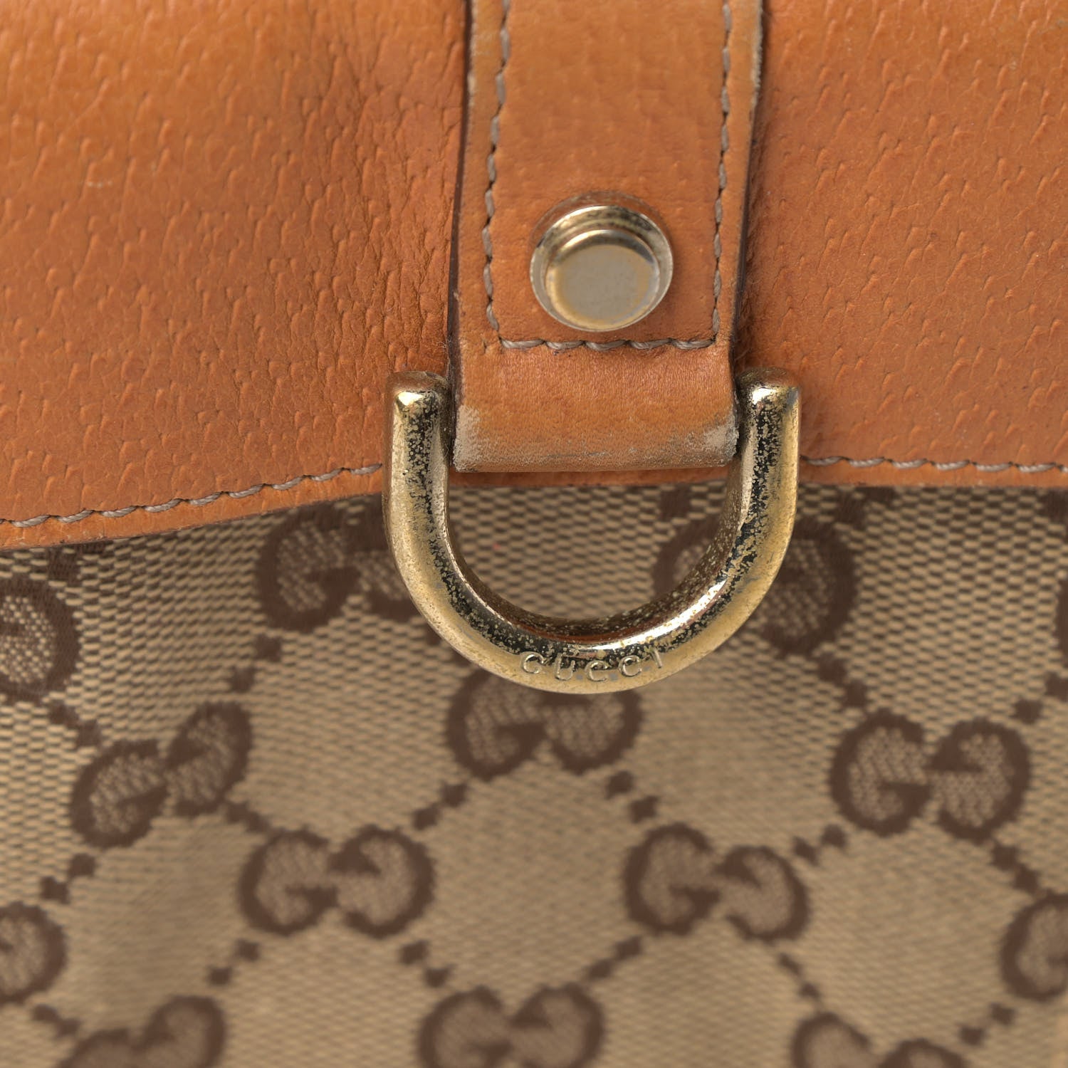 Gucci Monogram Abbey D Ring Tote Tan 19 of 20