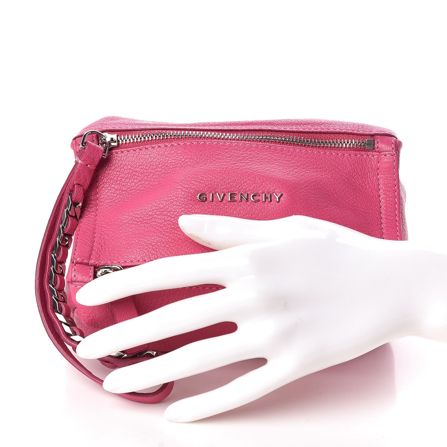 Sugar Goatskin Pandora Wristlet Magenta