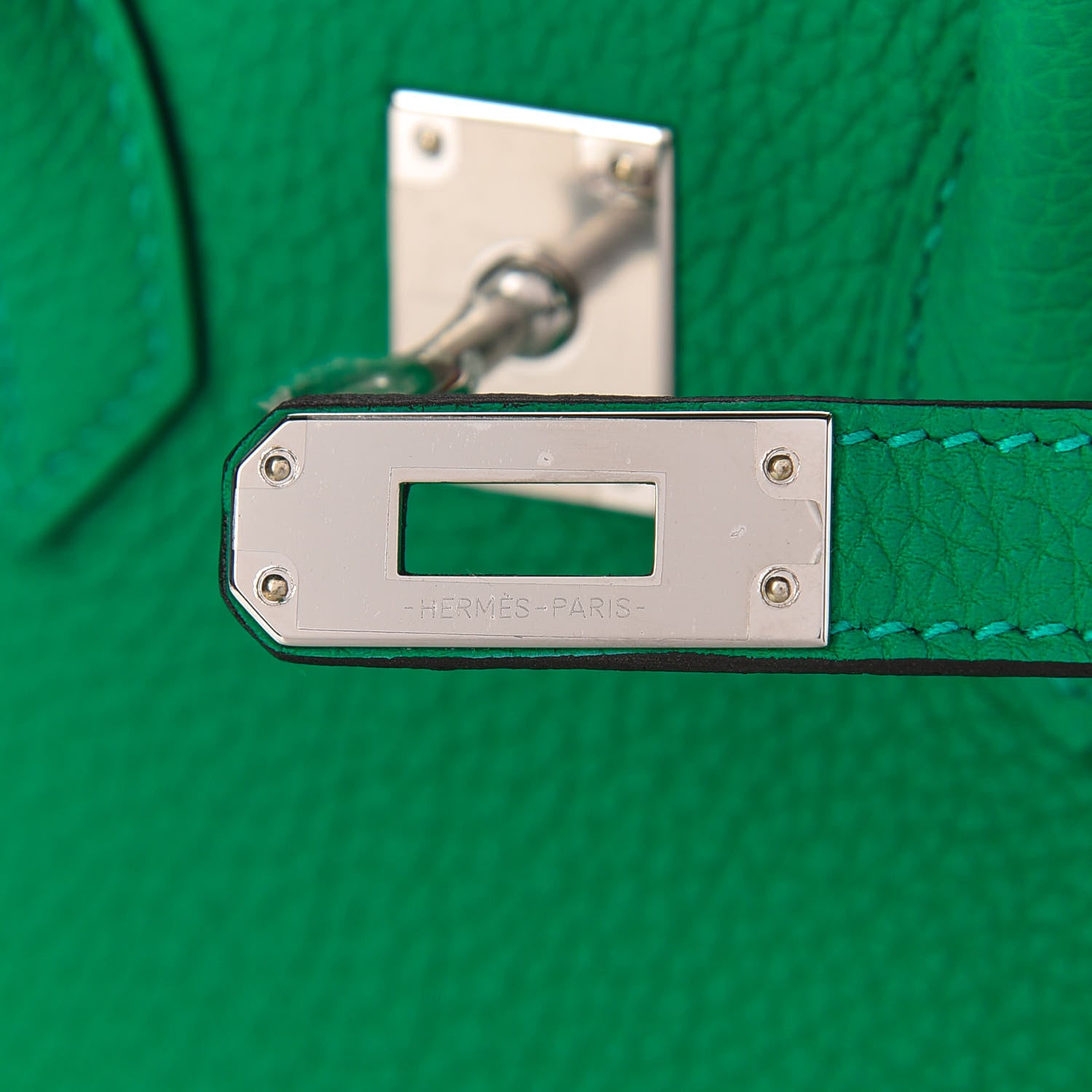 Hermes Togo Verso Birkin 25 Menthe Vert Bosphore 28 of 35