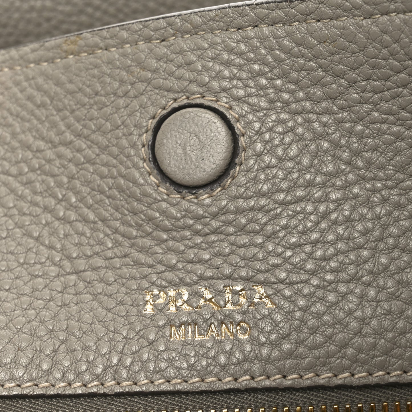 Vitello Daino Pocket Shopping Tote Pomice