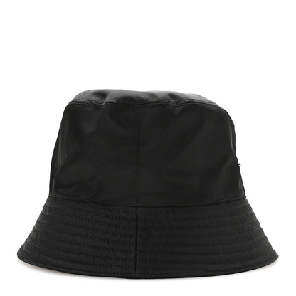 Prada Re-Nylon Metal Triangle Logo Womens Bucket Hat L Black 5 of 9