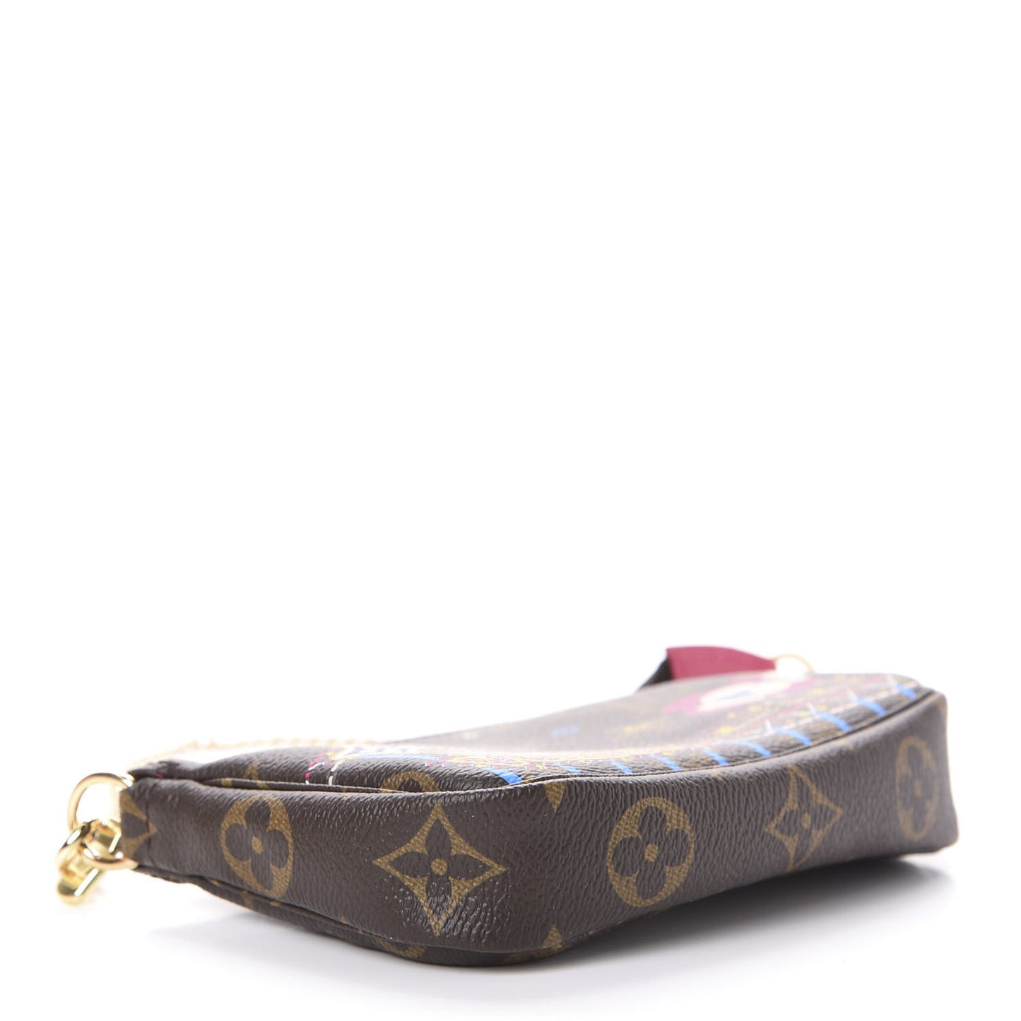 Monogram 2020 Christmas Animation Roller Coaster Mini Pochette Accessories Pivoine