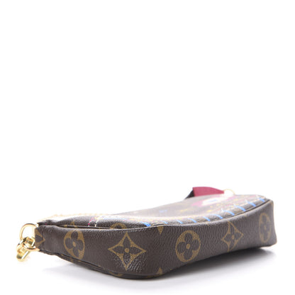 Louis Vuitton Monogram 2020 Christmas Animation Roller Coaster Mini Pochette Accessories Pivoine 4 of 10