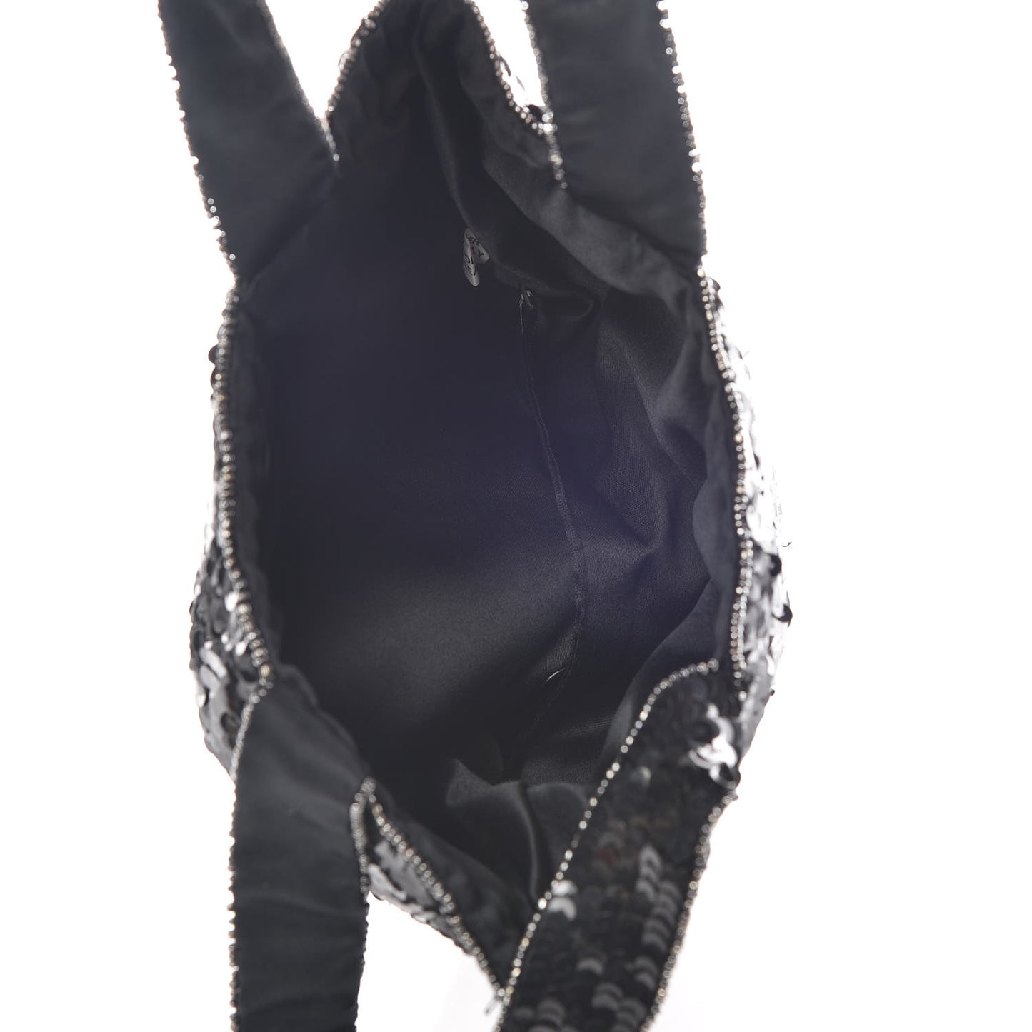 Sequin CC Evening Bag Black
