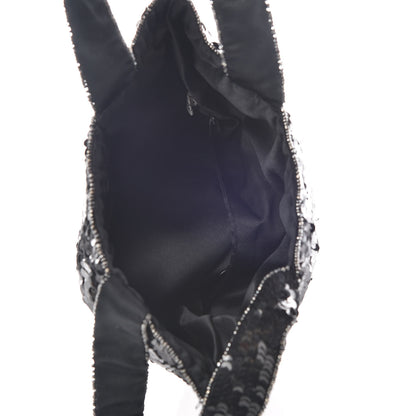 Chanel Sequin CC Evening Bag Black 7 of 12