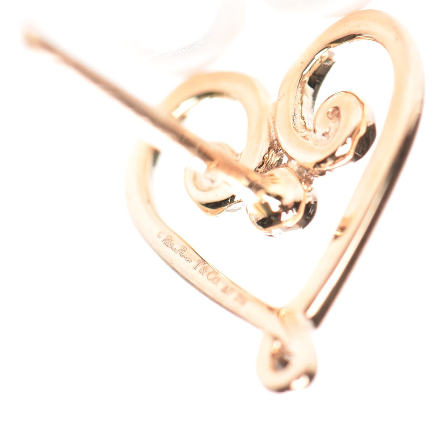 18K Rose Gold Paloma's Venezia Goldoni Heart Earrings