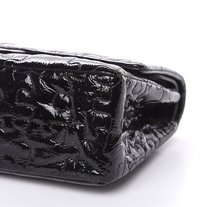 Chanel Crackled Patent Calfskin Puzzle 2.55 Reissue 226 Flap Black 9 of 13