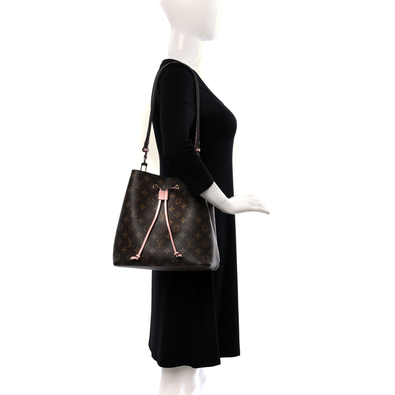 Louis Vuitton Monogram Neonoe MM Rose Poudre 3 of 10