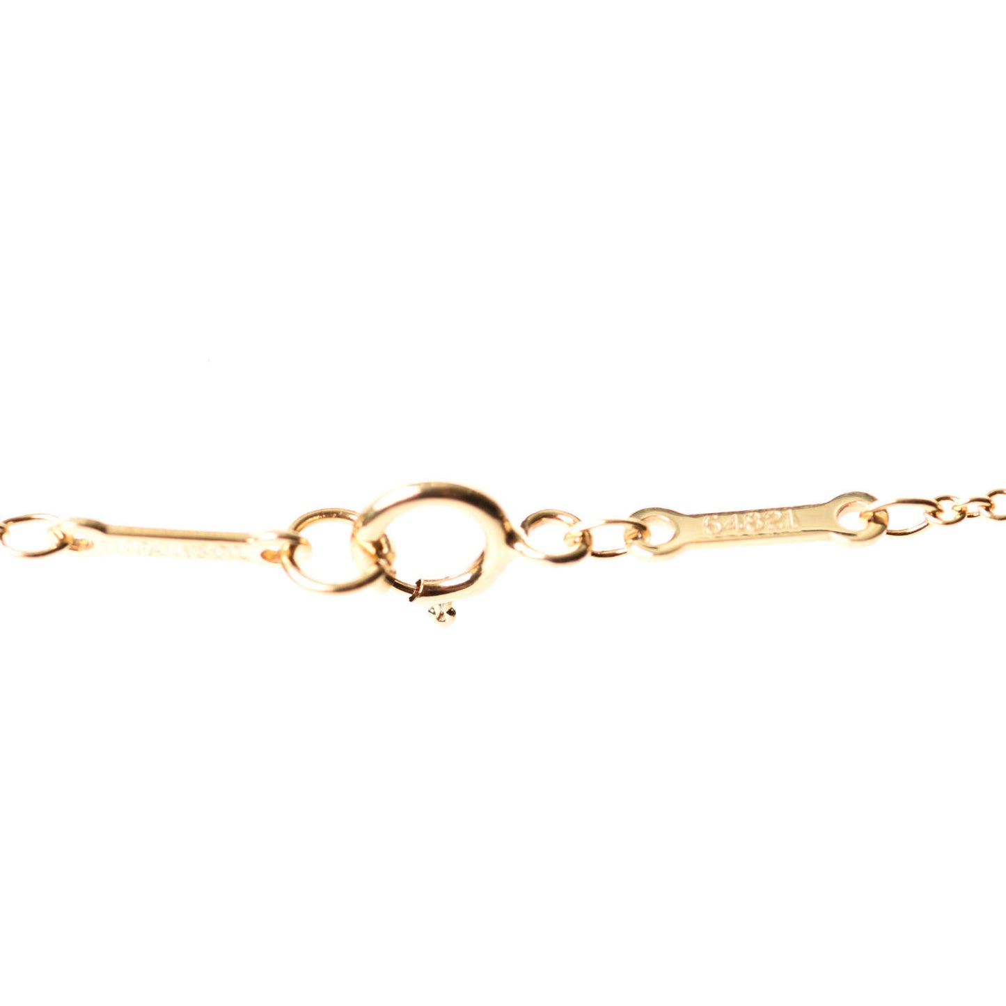 18K Yellow Gold Diamond .12ct Elsa Peretti Diamonds by the Yard Pendant Necklace
