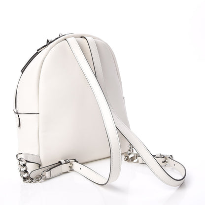 Fendi Vitello Century Nappa Flowerland Studded Mini Backpack White Ice Multicolor 3 of 10