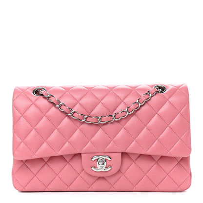 Chanel Lambskin Quilted Medium Double Flap Pink 1 of 13