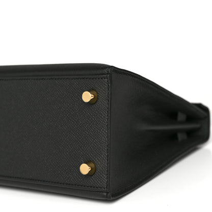 Hermes Epsom Kelly Sellier 25 Black 10 of 13