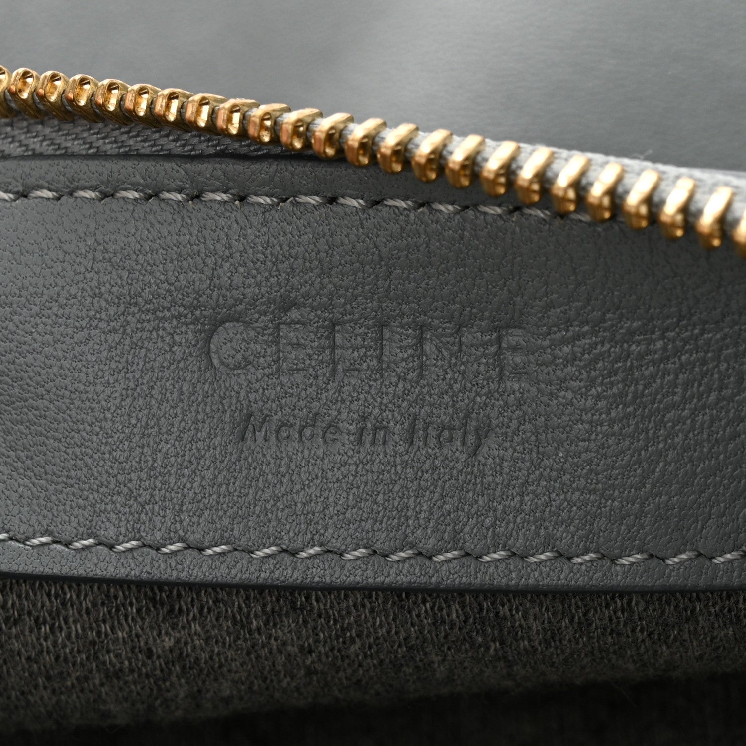 Celine Lambskin Small Trio Crossbody Bag Smoke 8 of 13