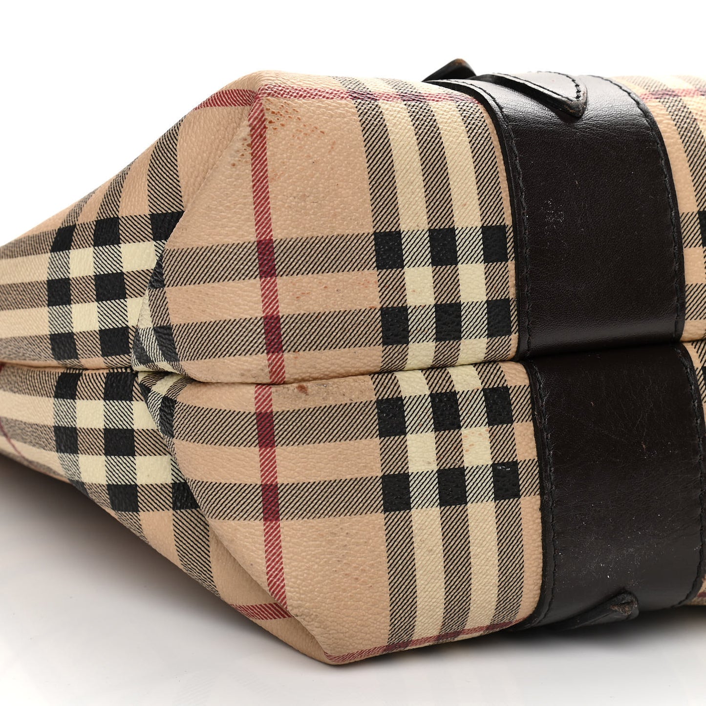 Haymarket Check Tote Chocolate