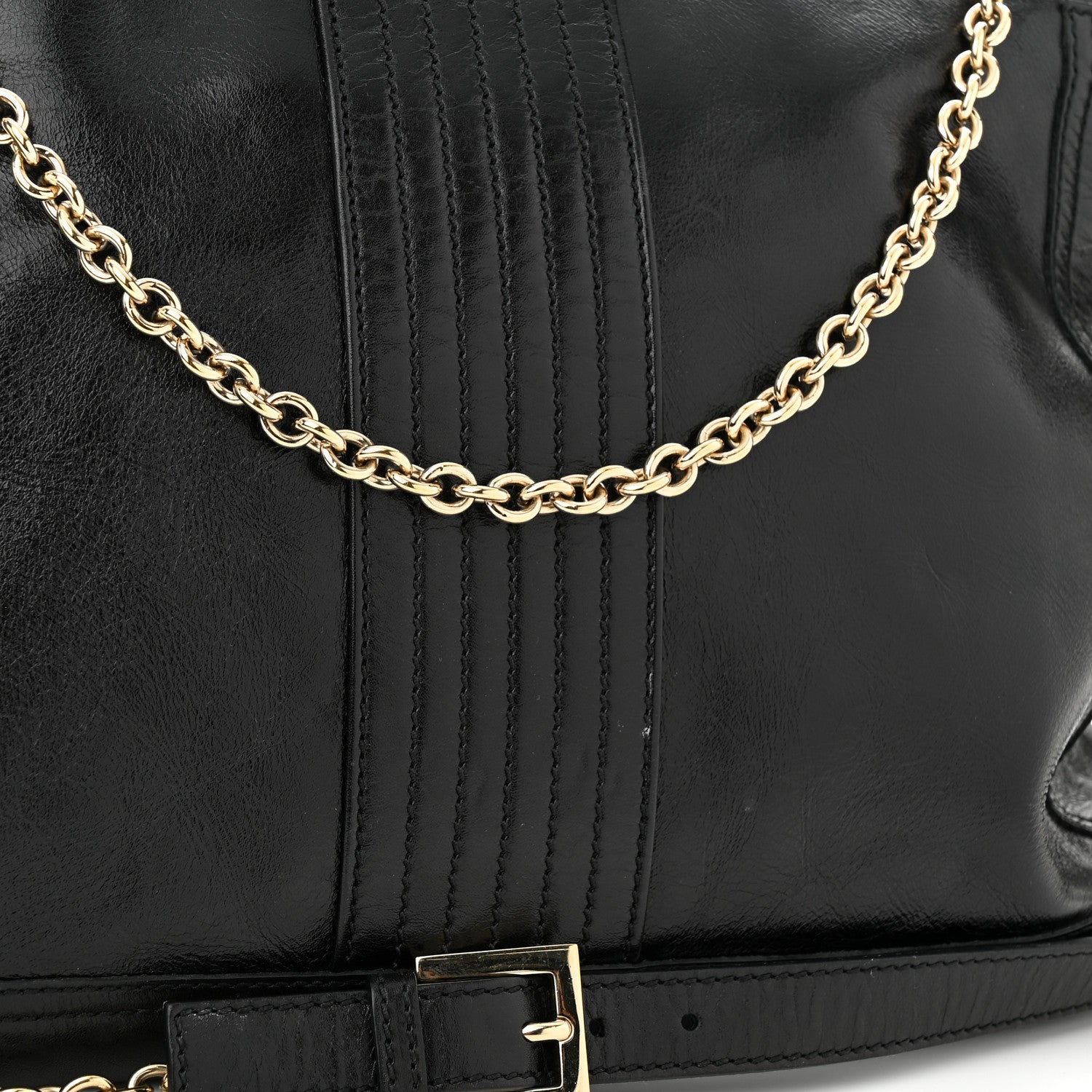 Fendi Vitello Acqua Maxi Baguette Shoulder Bag Black 10 of 10