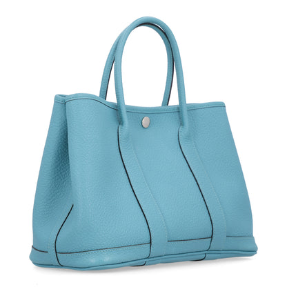Hermes Vache Country Garden Party 30 TPM Bleu Saint Cyr 3 of 9