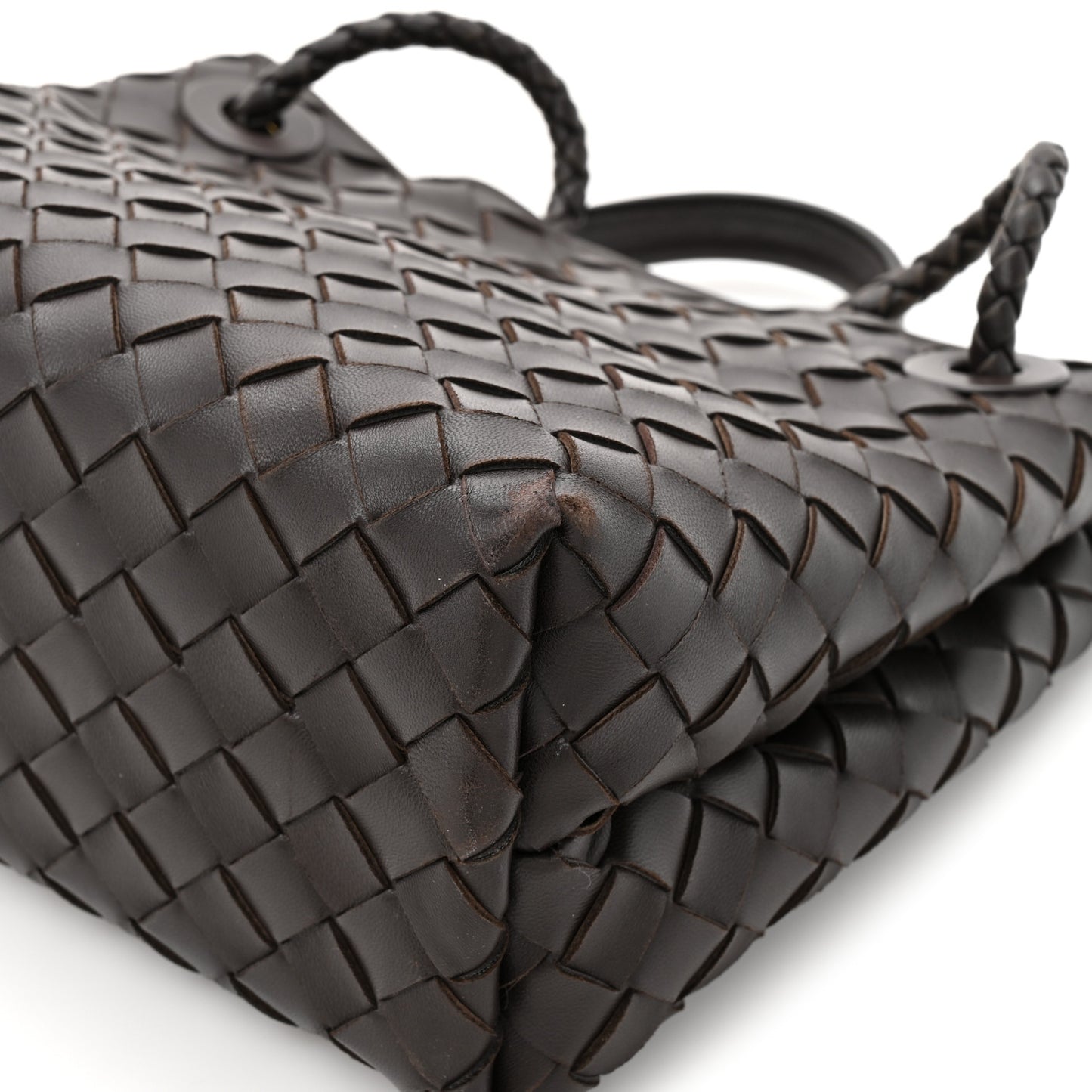 Nappa Intrecciato Small Andiamo Shoulder Bag Fondant